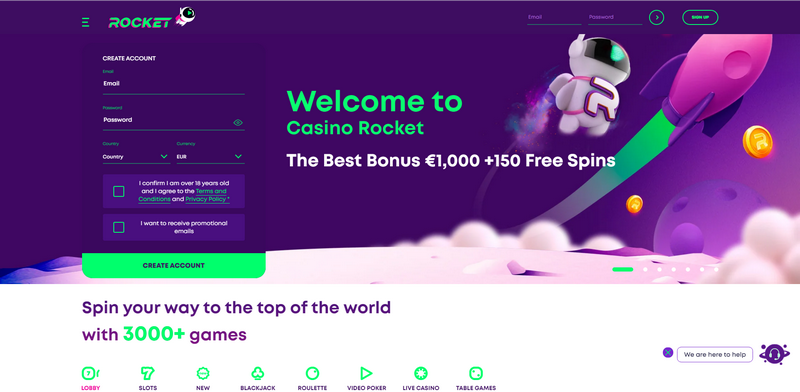 Casino Rocket review: As much as &euro;& euro; 1000 and 150 totally free rotates